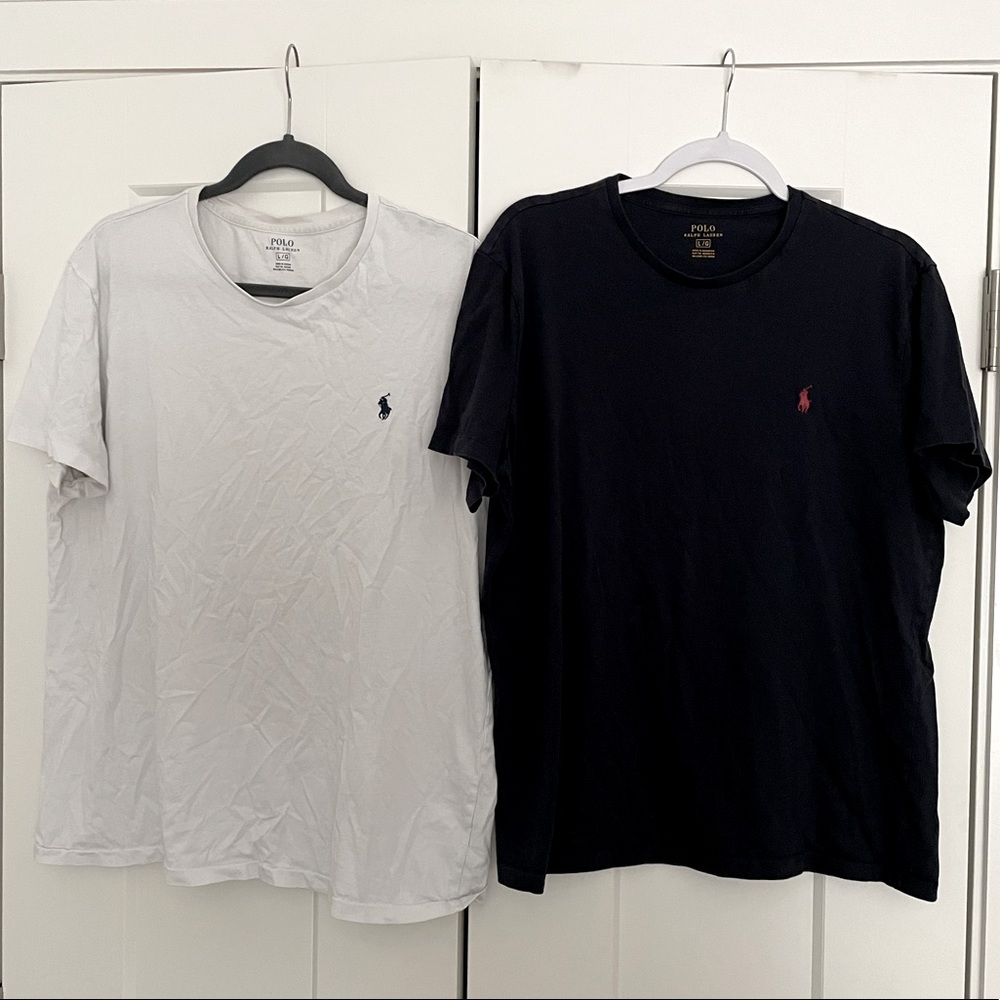 Two Ralph Lauren mens tshirts (L)